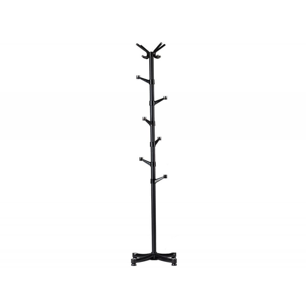 Iso Trade Stojanový vešiak na šaty - čierny | 180 cm